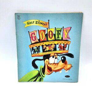 1957 Walt Disney’s GOOFY Coloring Book UNUSED Authorized Edition #2953